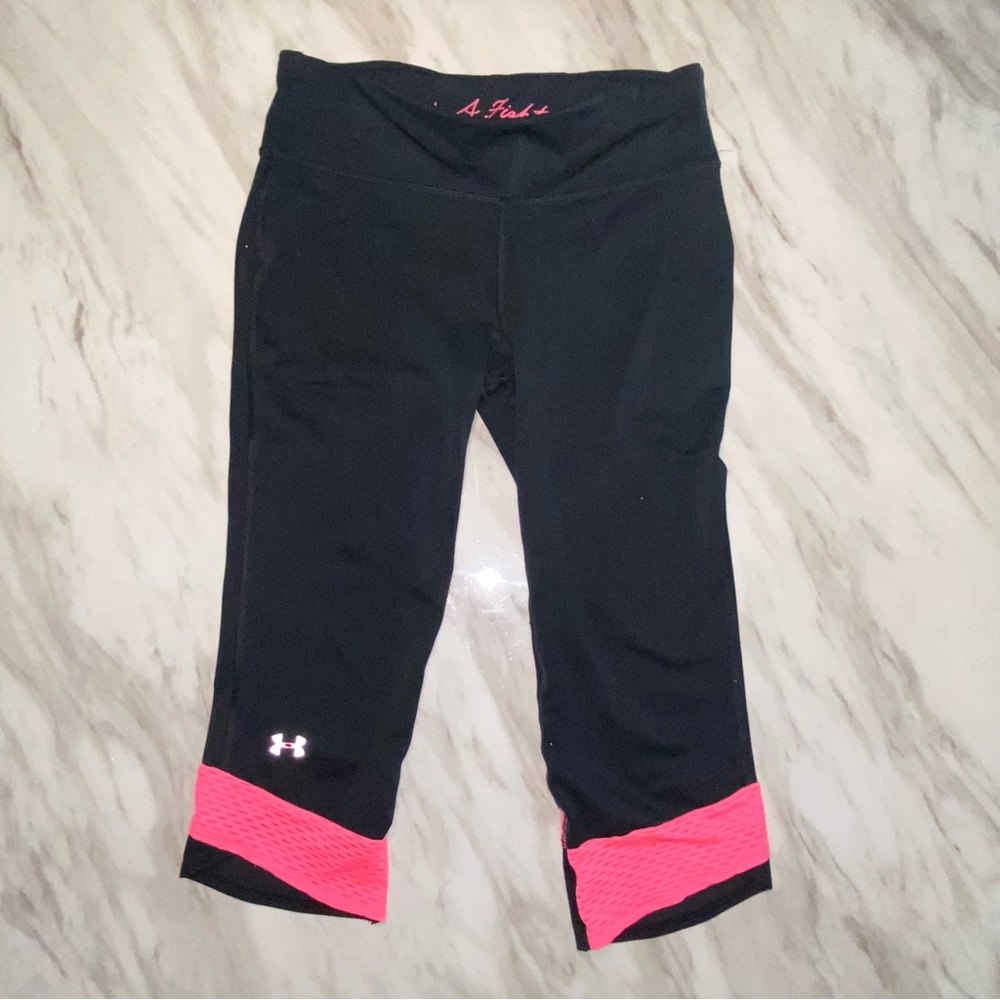 Under Armour black and pink legging